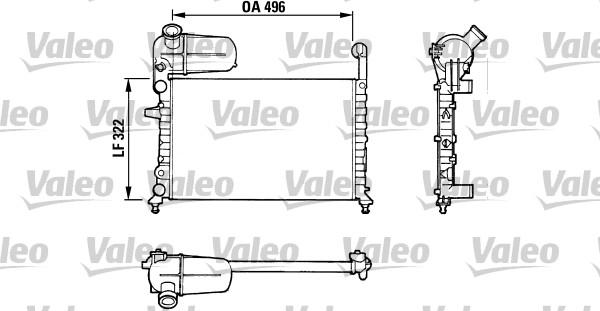 Valeo 811070 - Радиатор, охлаждение двигателя autospares.lv