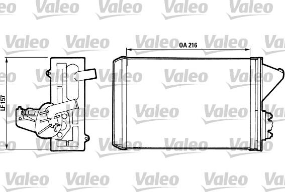 Valeo 811 397 - Теплообменник, отопление салона autospares.lv