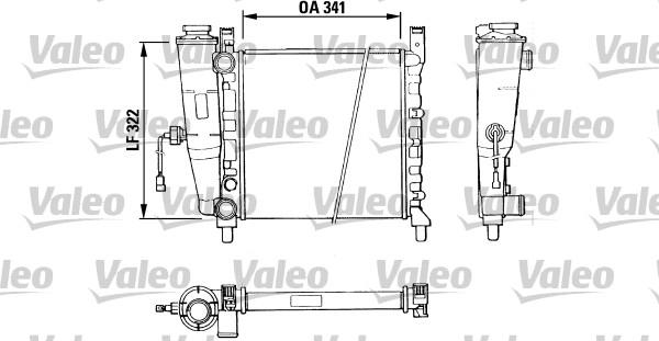 Valeo 811386 - Радиатор, охлаждение двигателя autospares.lv