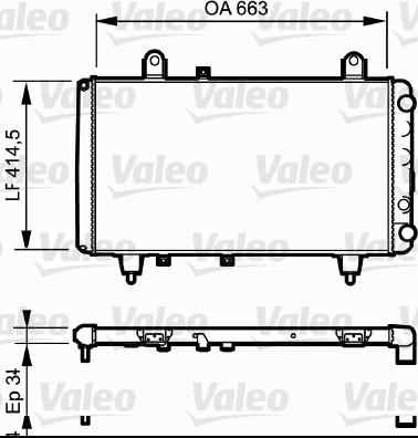 Valeo 811 380 - Радиатор, охлаждение двигателя autospares.lv