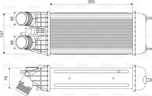 Valeo 818547 - Интеркулер, теплообменник турбины autospares.lv