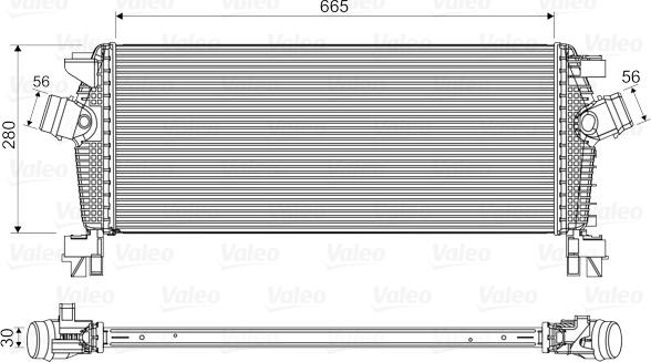 Valeo 818566 - Интеркулер, теплообменник турбины autospares.lv