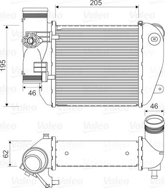 Valeo 818653 - Интеркулер, теплообменник турбины autospares.lv
