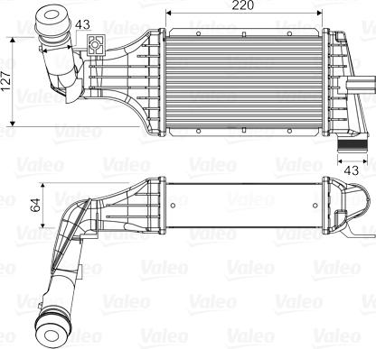 Valeo 818660 - Интеркулер, теплообменник турбины autospares.lv