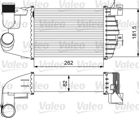 Valeo 818627 - Интеркулер, теплообменник турбины autospares.lv