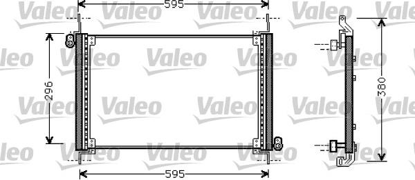 Valeo 818009 - Конденсатор кондиционера autospares.lv