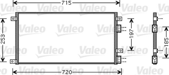 Valeo 818037 - Конденсатор кондиционера autospares.lv