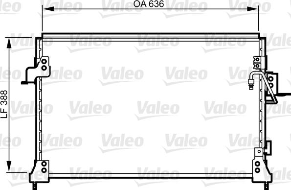 Valeo 818025 - Конденсатор кондиционера autospares.lv