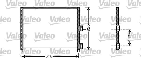 Valeo 818020 - Конденсатор кондиционера autospares.lv