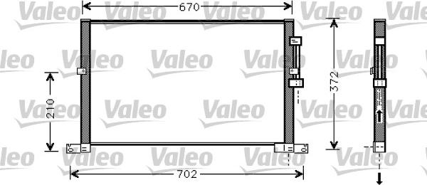 Valeo 818023 - Конденсатор кондиционера autospares.lv