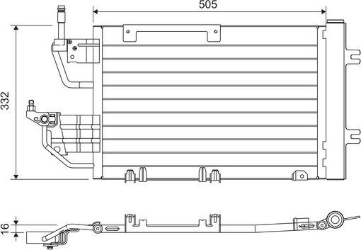 Valeo 818168 - Конденсатор кондиционера autospares.lv