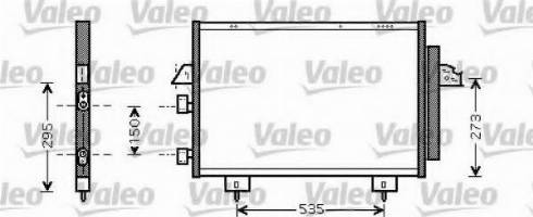 Valeo 818108 - Конденсатор кондиционера autospares.lv