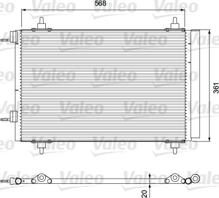 Valeo 818171 - Конденсатор кондиционера autospares.lv