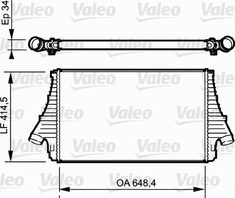 Valeo 818818 - Интеркулер, теплообменник турбины autospares.lv