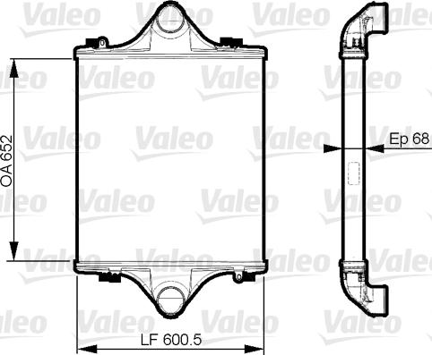 Valeo 818881 - Интеркулер, теплообменник турбины autospares.lv