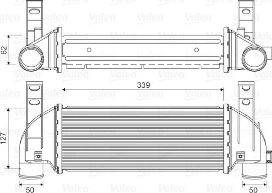 Valeo 818353 - Интеркулер, теплообменник турбины autospares.lv