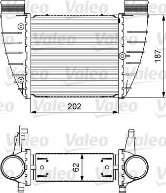 Valeo 818325 - Интеркулер, теплообменник турбины autospares.lv