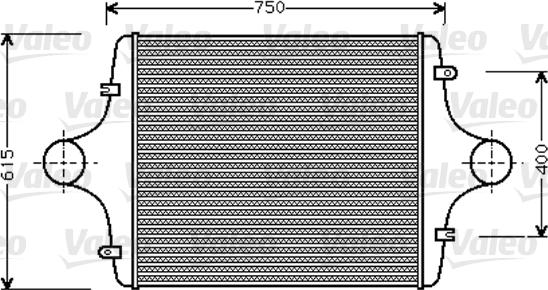 Valeo 818744 - Интеркулер, теплообменник турбины autospares.lv