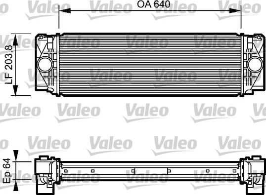 Valeo 818732 - Интеркулер, теплообменник турбины autospares.lv