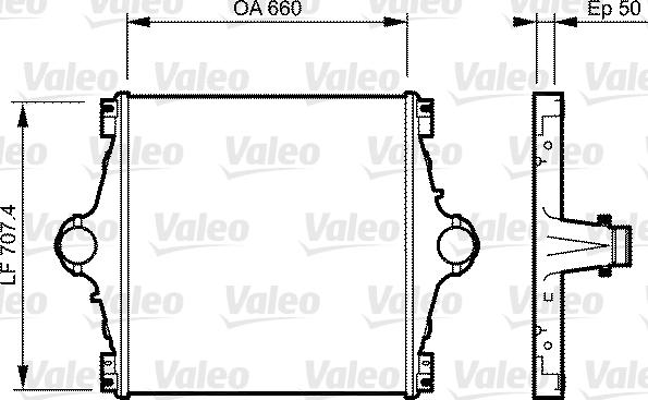 Valeo 818776 - Интеркулер, теплообменник турбины autospares.lv