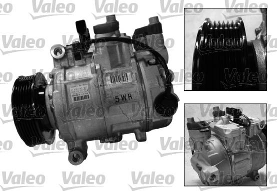 Valeo 813150 - Компрессор кондиционера autospares.lv