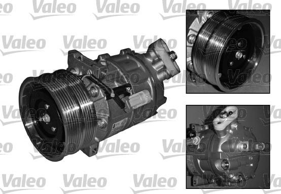 Valeo 813123 - Компрессор кондиционера autospares.lv