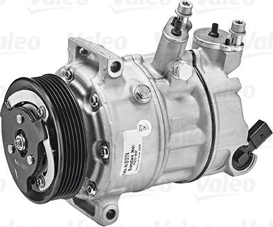 Valeo 813174 - Компрессор кондиционера autospares.lv