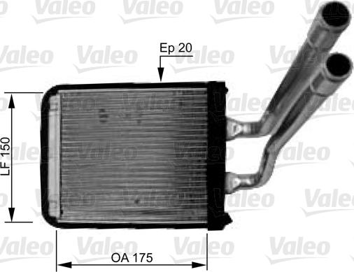 Valeo 812436 - Теплообменник, отопление салона autospares.lv