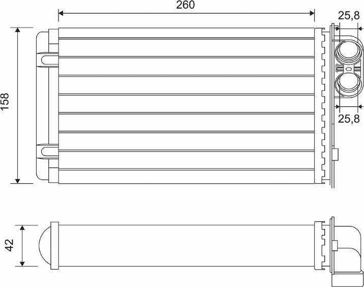 Valeo 812048 - Теплообменник, отопление салона autospares.lv