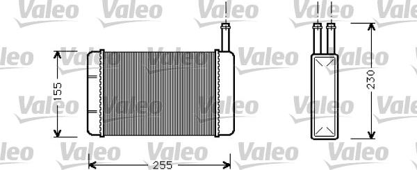 Valeo 812057 - Теплообменник, отопление салона autospares.lv