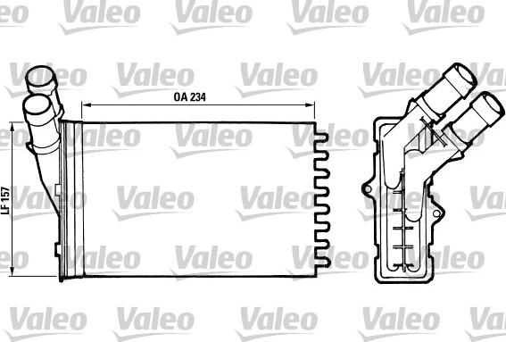 Valeo 812005 - Радиатор, охлаждение двигателя autospares.lv