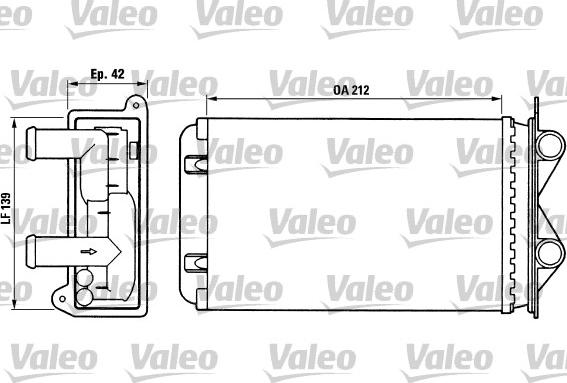 Valeo 812013 - Теплообменник, отопление салона autospares.lv