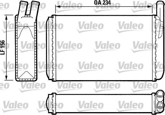Valeo 812034 - Теплообменник, отопление салона autospares.lv