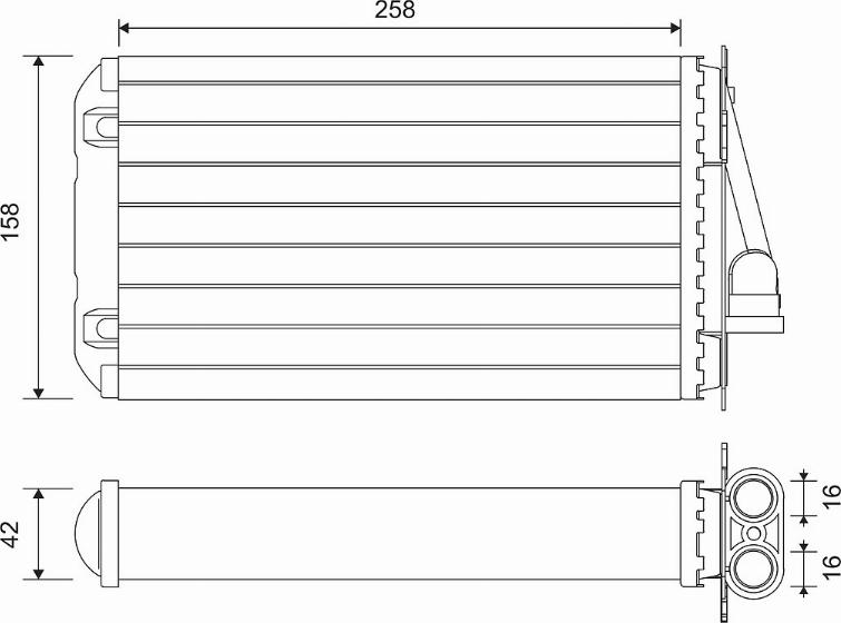 Valeo 812194 - Теплообменник, отопление салона autospares.lv