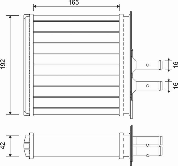 Valeo 812145 - Теплообменник, отопление салона autospares.lv