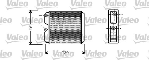 Valeo 812147 - Теплообменник, отопление салона autospares.lv