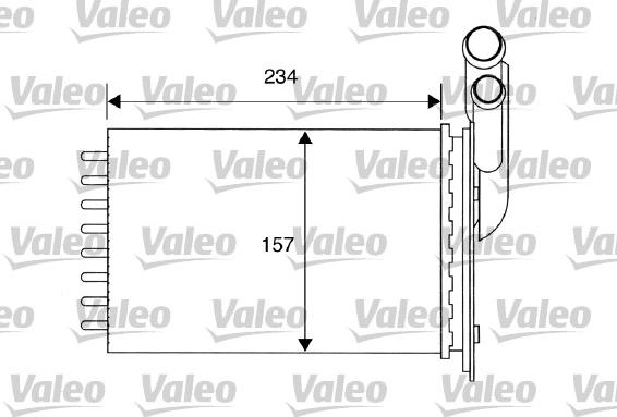 Valeo 812157 - Радиатор, охлаждение двигателя autospares.lv