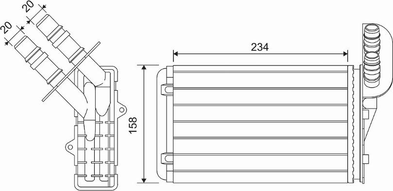 Valeo 812169 - Радиатор, охлаждение двигателя autospares.lv