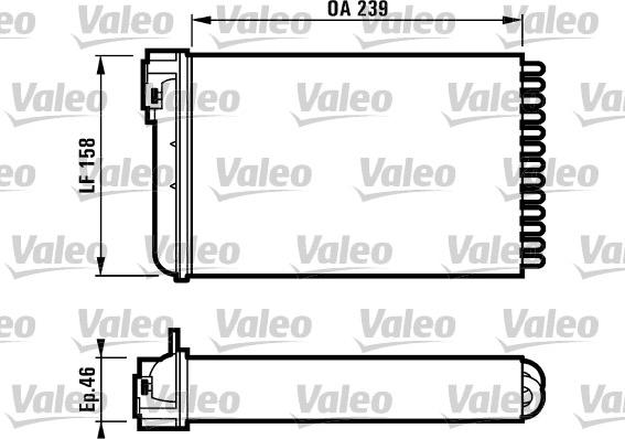 Valeo 812110 - Теплообменник, отопление салона autospares.lv