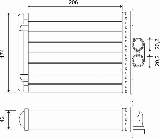 Valeo 812118 - Теплообменник, отопление салона autospares.lv