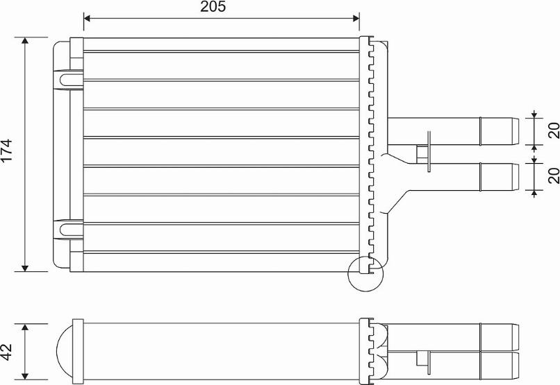 Valeo 812117 - Теплообменник, отопление салона autospares.lv