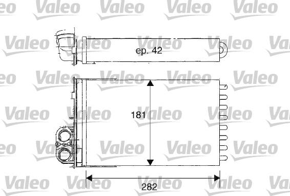 Valeo 812181 - Теплообменник, отопление салона autospares.lv