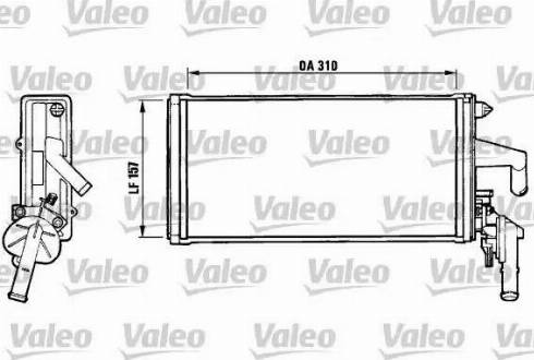 Valeo 812137 - Теплообменник, отопление салона autospares.lv