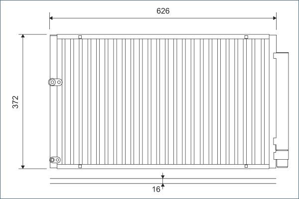 Valeo 812880 - Конденсатор кондиционера autospares.lv