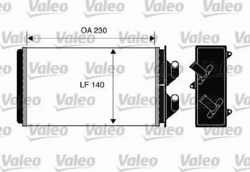 Valeo 812303 - Теплообменник, отопление салона autospares.lv