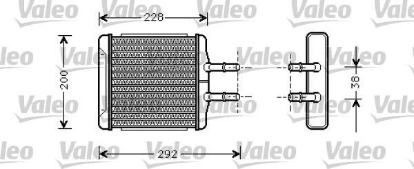 Valeo 812335 - Теплообменник, отопление салона autospares.lv