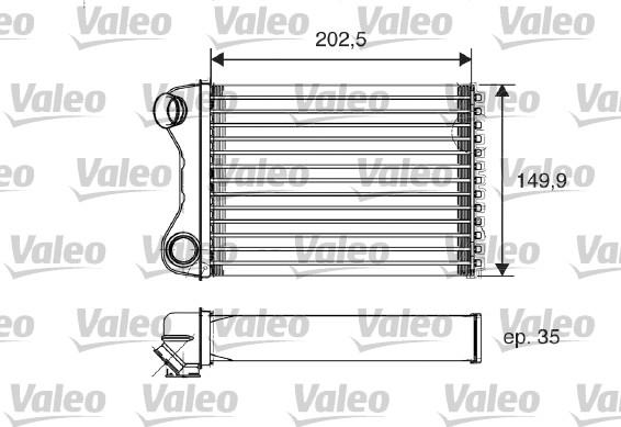 Valeo 812211 - Теплообменник, отопление салона autospares.lv