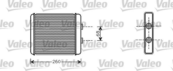 Valeo 812284 - Теплообменник, отопление салона autospares.lv