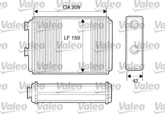 Valeo 812280 - Теплообменник, отопление салона autospares.lv