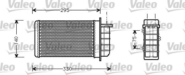 Valeo 812281 - Теплообменник, отопление салона autospares.lv